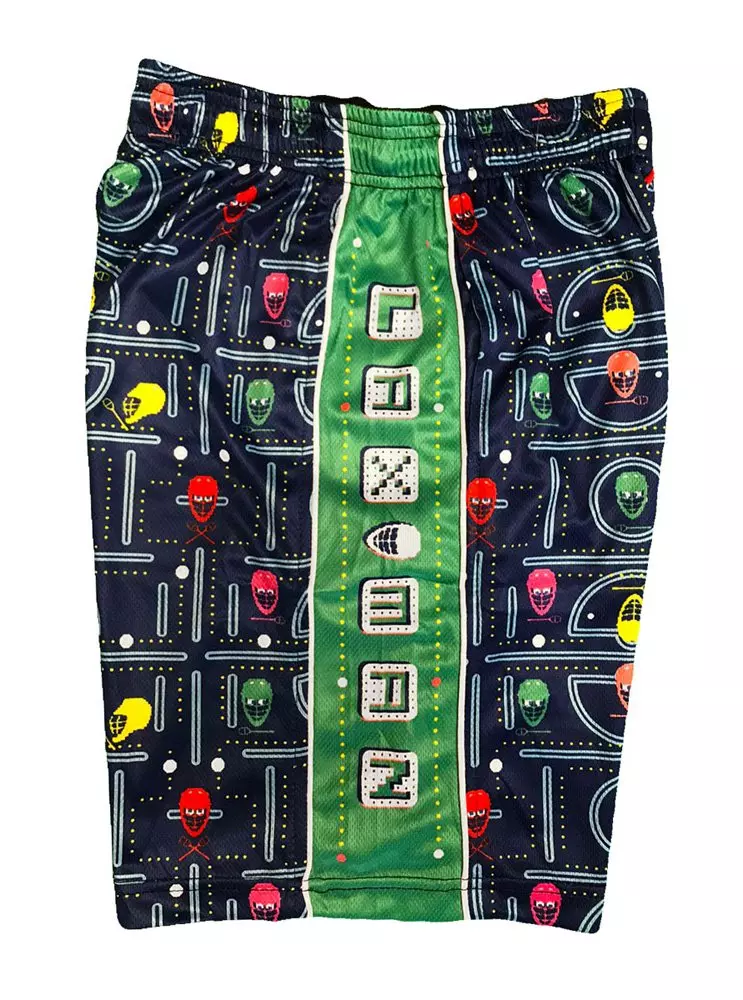 Flow Society Big Boys' Lax Man Attack Shorts - Black - BLACK