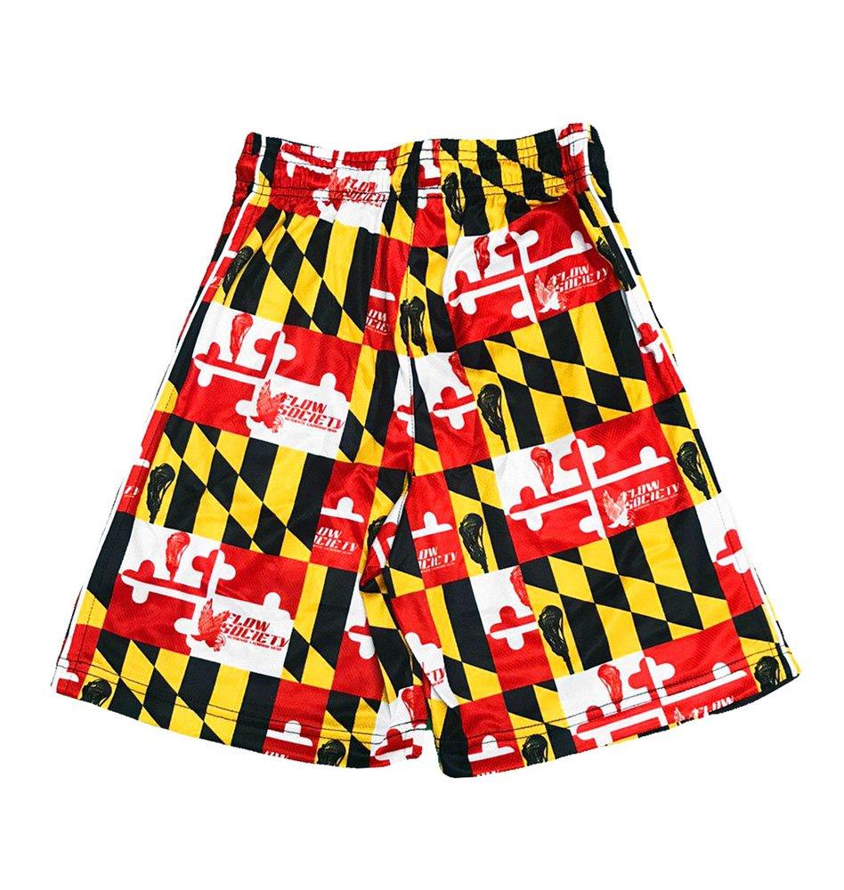 Flow Society Maryland Flag Big Boys' Multicolored Attack Shorts