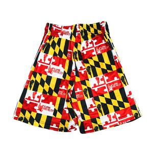 Flow Society Big Boys' Maryland Flag Attack Shorts -Multicolor