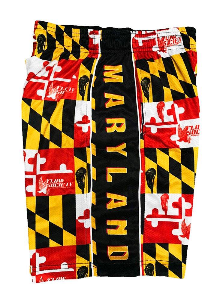 Flow Society Maryland Flag Big Boys' Multicolored Attack Shorts