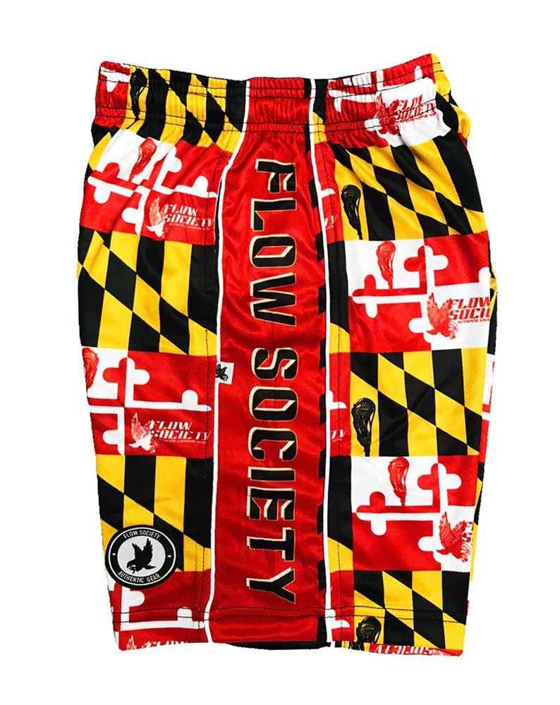 Flow Society Big Boys' Maryland Flag Attack Shorts - Multicolor - MULTI-COLOR Thumbnail View 4