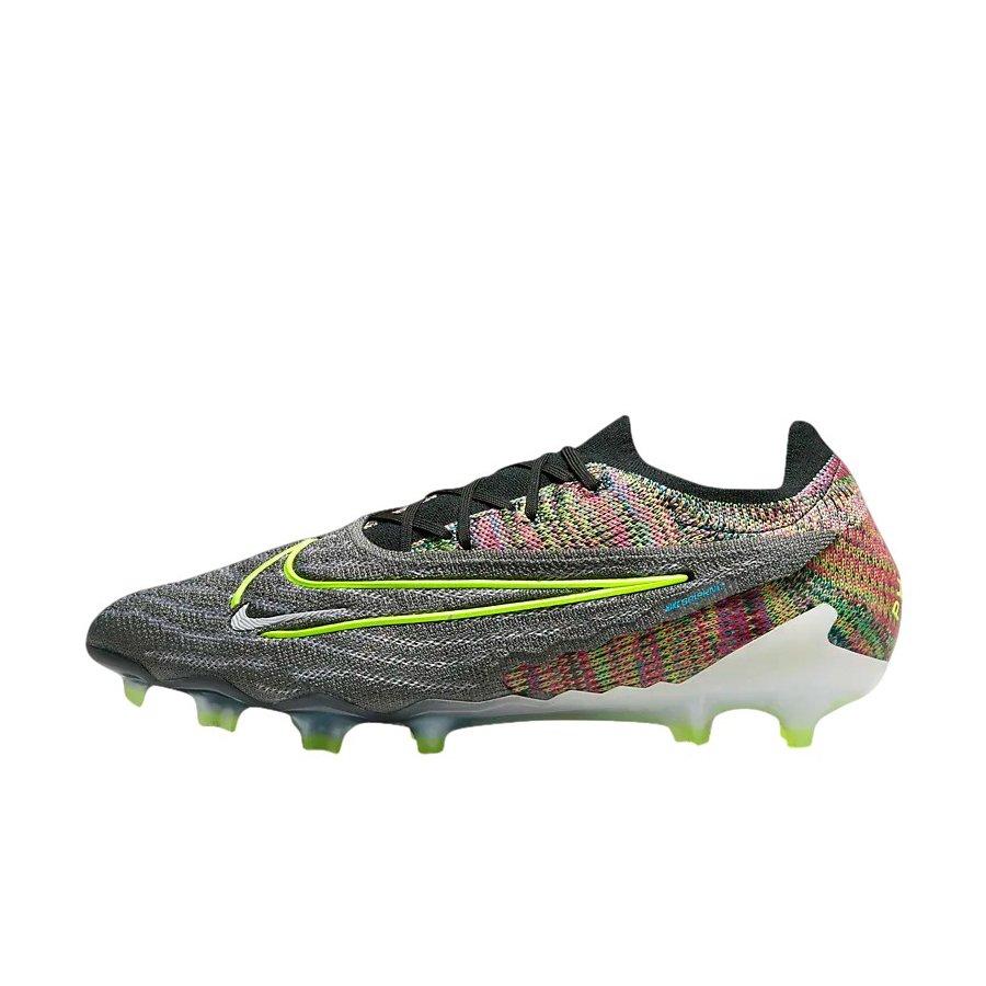 AG Soccer Cleats in White and Rainbow Colorway - Elite Nike Mercurial Vapor  14