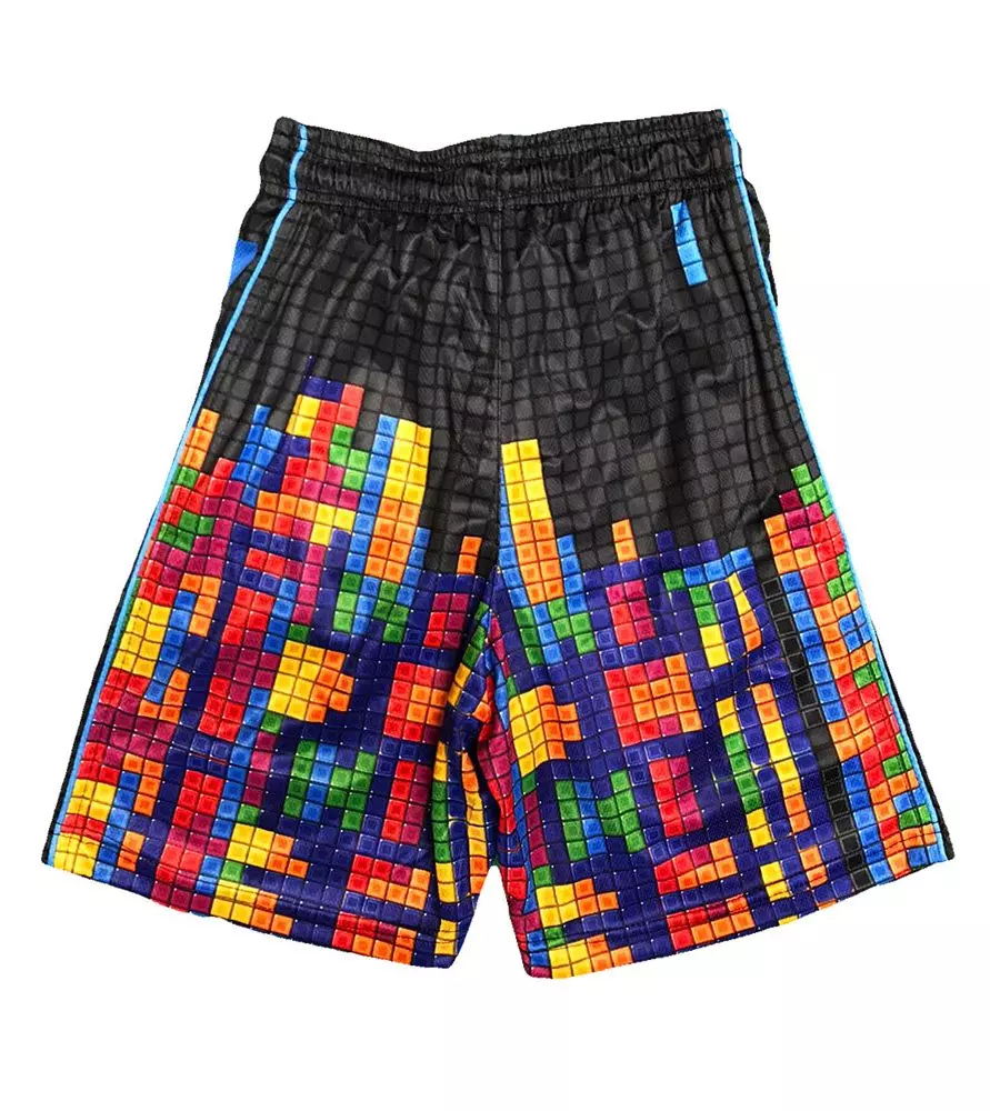 Flow Society Big Boys' Flowtris Attack Shorts - Black - BLACK