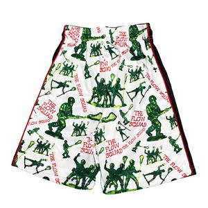 Flow Society Big Boys' Flow Squad Attack Shorts -White/Green