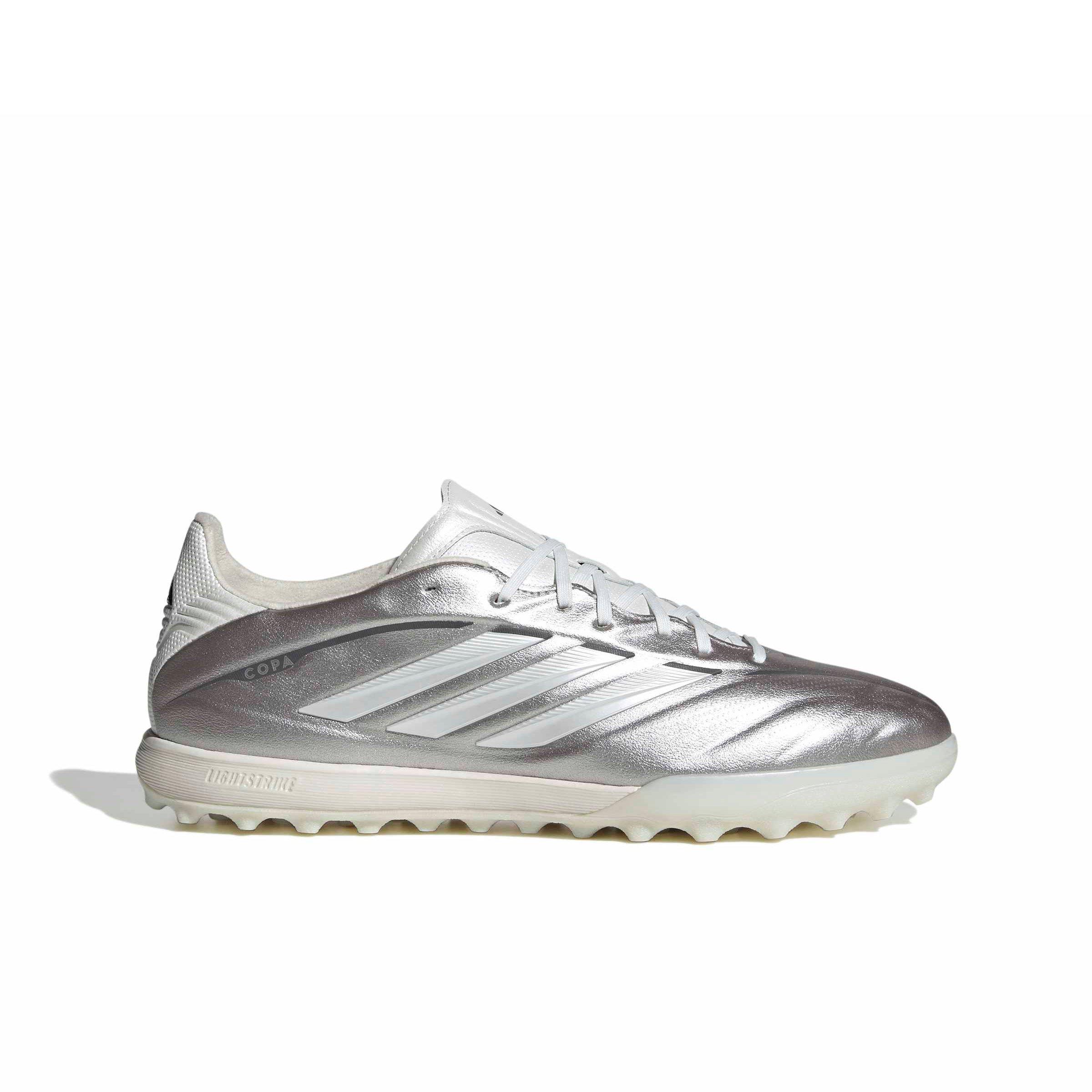 adidas Copa Pure IV Pro Turf "Taupe Metallic/Zero Metallic/Night Metallic" Men's Soccer Shoe - TAUPE/ZERO/NIGHT Thumbnail View 1