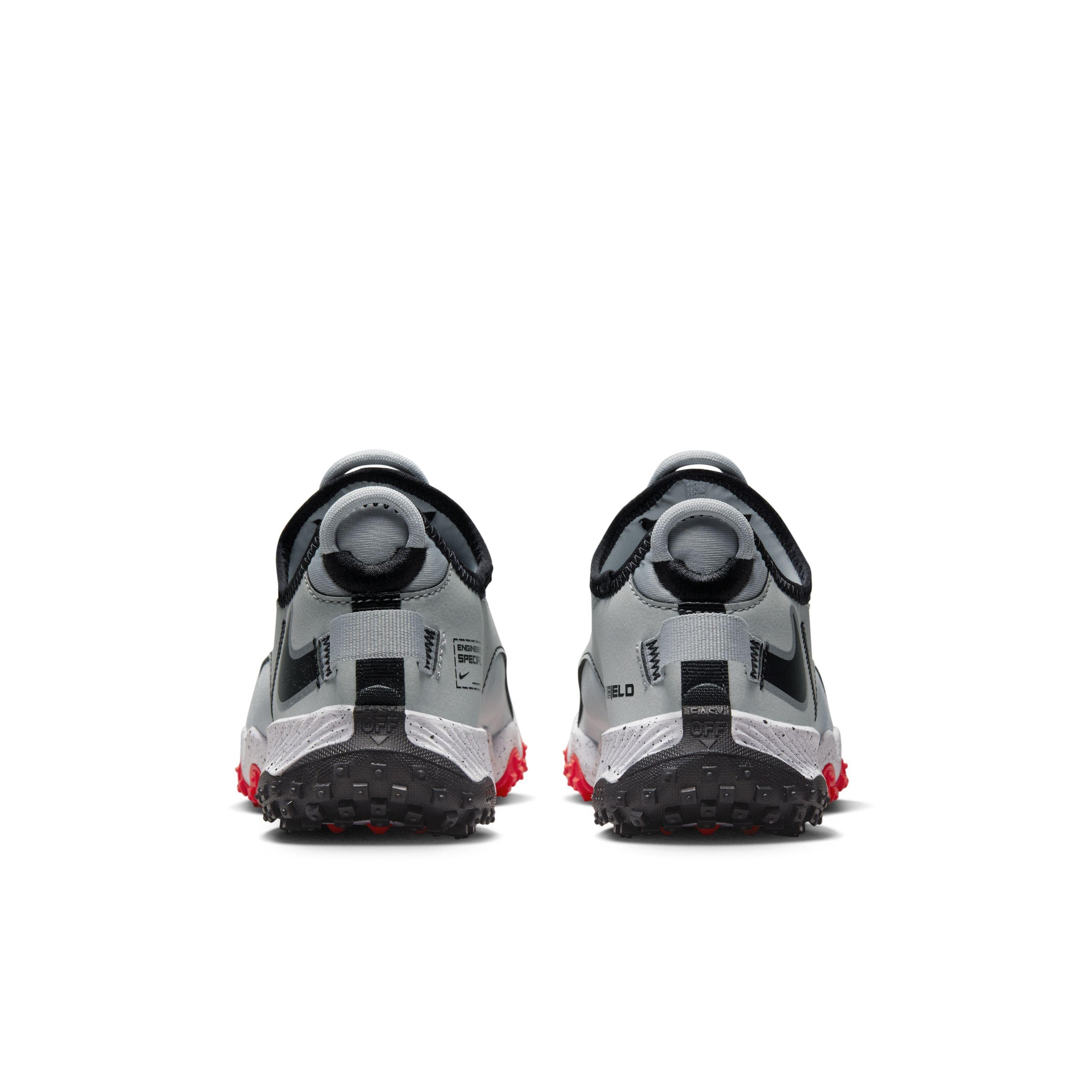 Nike Future Field  Grade School Boys' "Light Smoke Grey/Black/Bright Crimson/White" Football Shoe