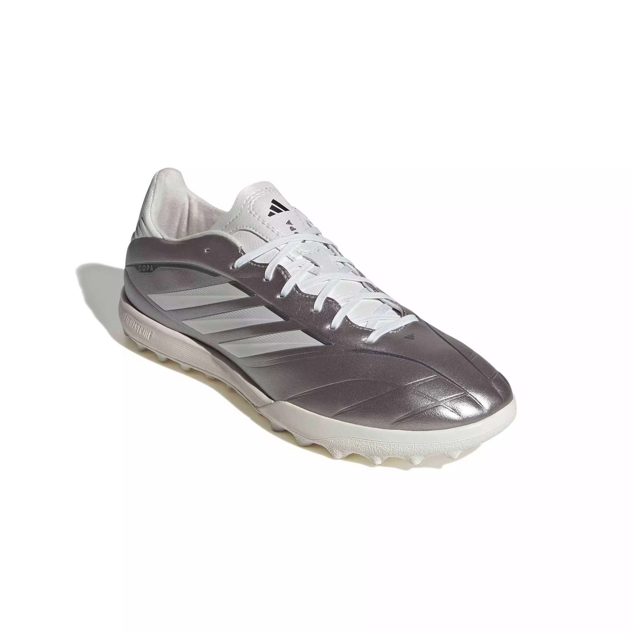 adidas Copa Pure IV League Turf "Taupe Metallic/Zero Metallic/Night Metallic" Men's Soccer Shoe - TAUPE/ZERO/NIGHT
