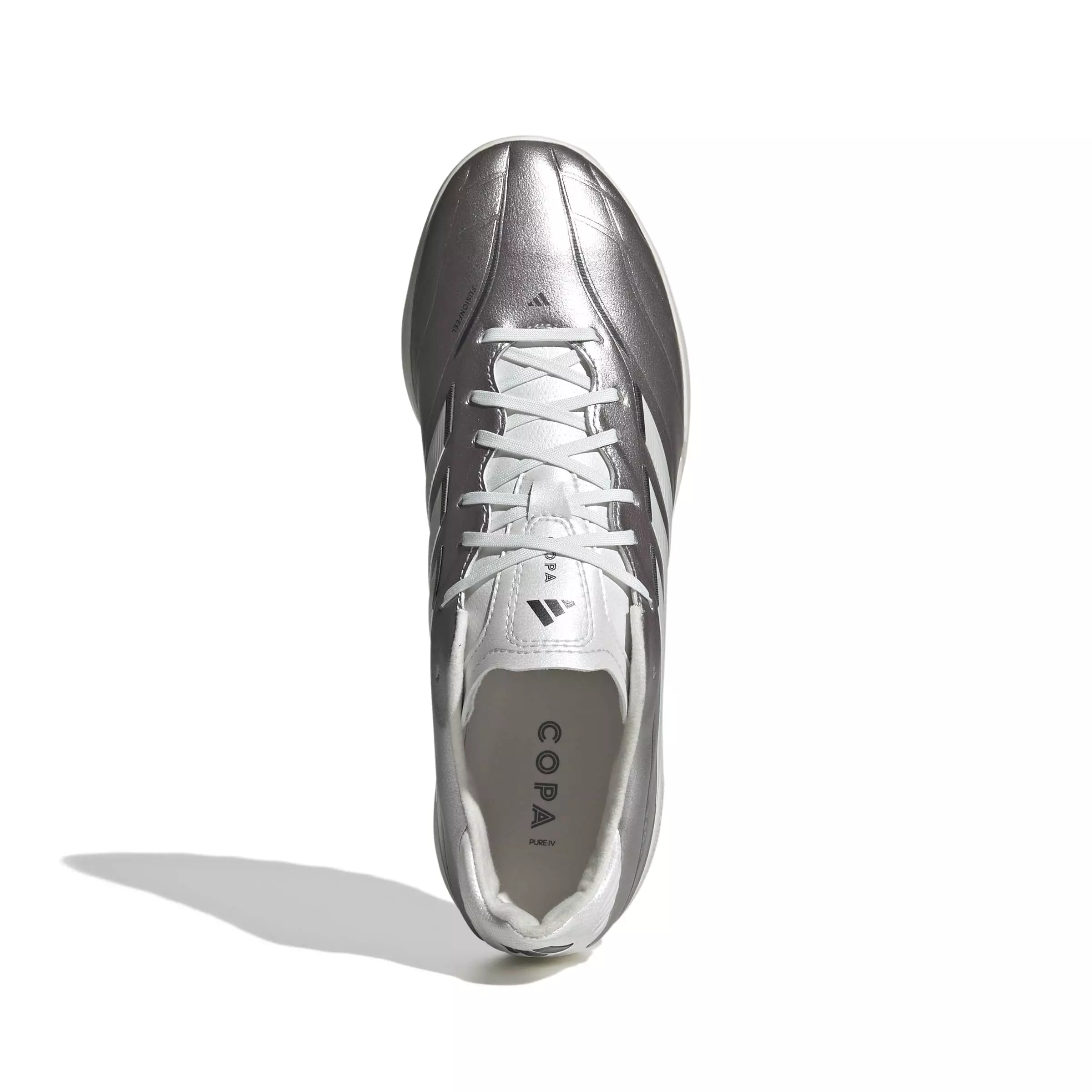 adidas Copa Pure IV League Turf "Taupe Metallic/Zero Metallic/Night Metallic" Men's Soccer Shoe - TAUPE/ZERO/NIGHT