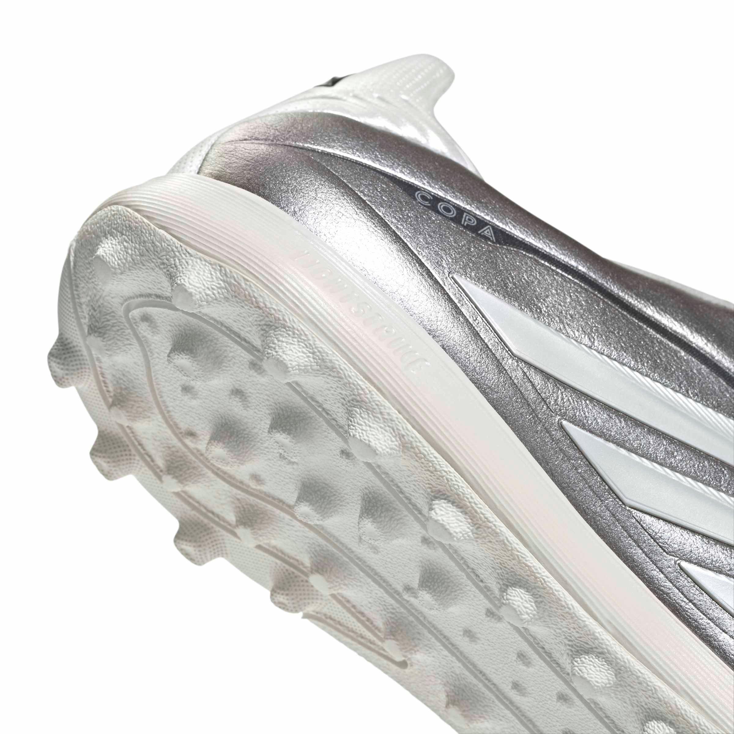 adidas Copa Pure IV League Turf "Taupe Metallic/Zero Metallic/Night Metallic" Men's Soccer Shoe - TAUPE/ZERO/NIGHT Thumbnail View 7