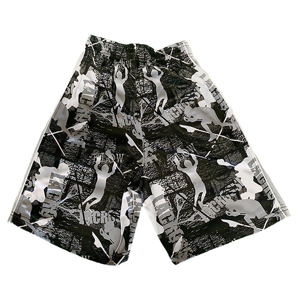 Flow Society Black/Silver Flow Lax Big Boys' Attack Shorts