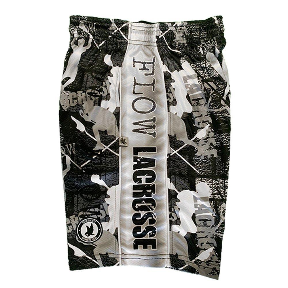 Flow Society Black/Silver Flow Lax Big Boys' Attack Shorts