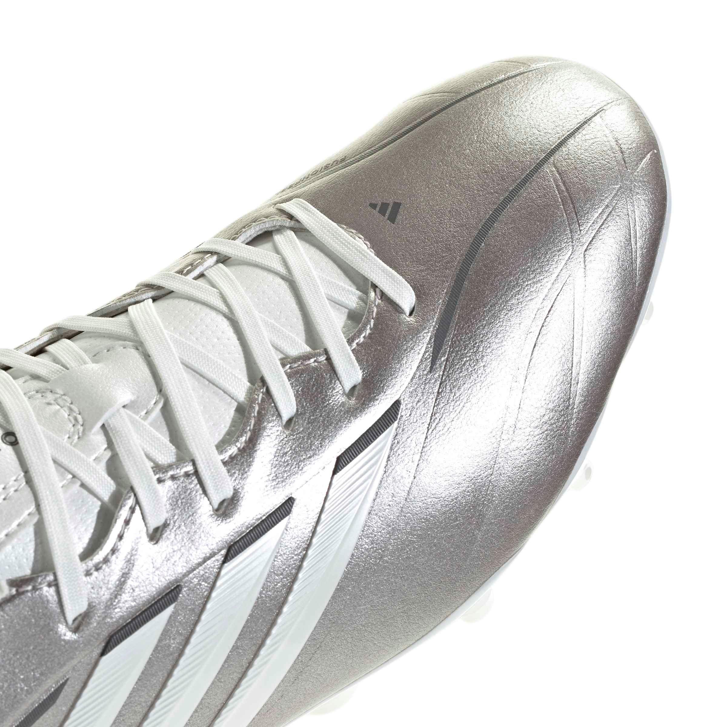 adidas COPA Pure IV League FG "Taupe Metallic/Zero Metallic/Night Metallic" Men's Soccer Cleat - TAUPE/ZERO/NIGHT Thumbnail View 8