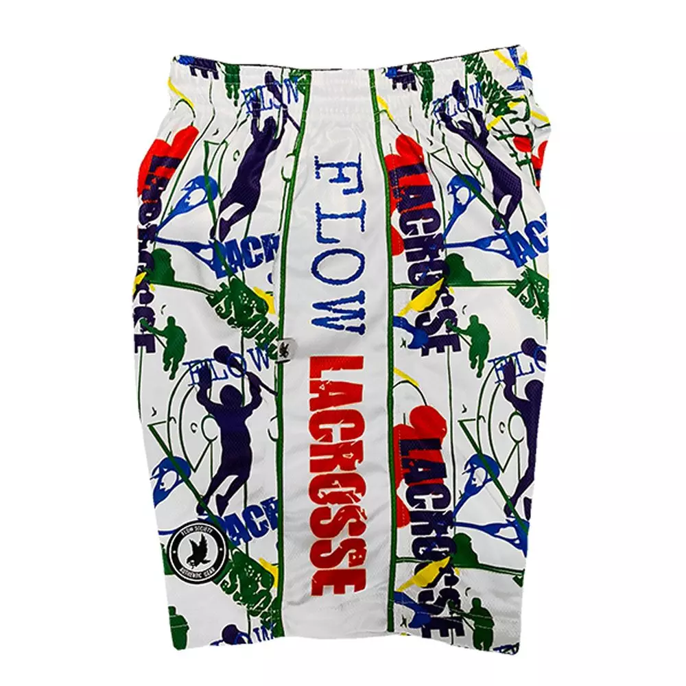 Flow Society Big Boys' Red, White, Blue Flow Lax Attack Shorts - RED/WHITE/BLUE