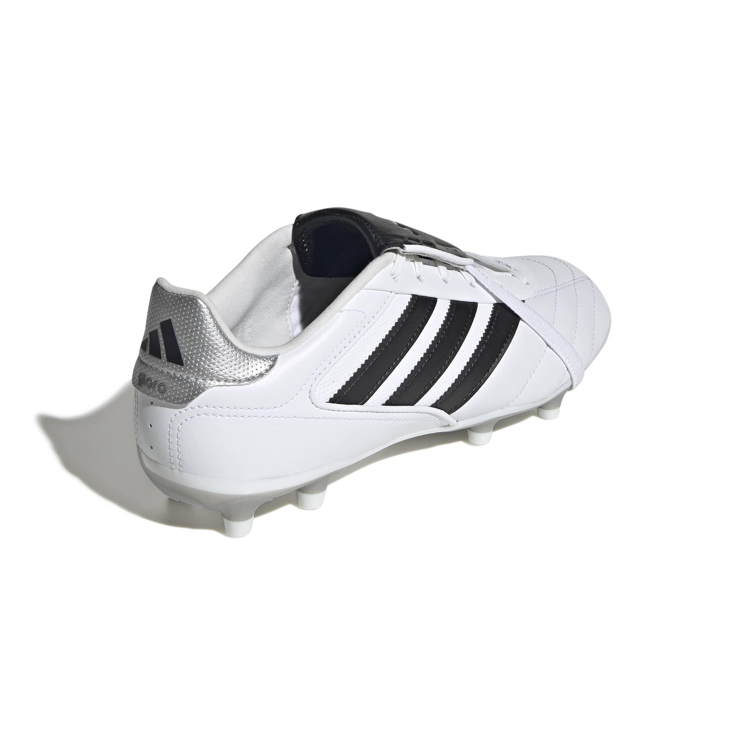adidas Copa Gloro 2 FG "Ftwr White/Core Black/Silver Metallic" Men's Soccer Cleat - WHITE/BLACK/SILVER Thumbnail View 4