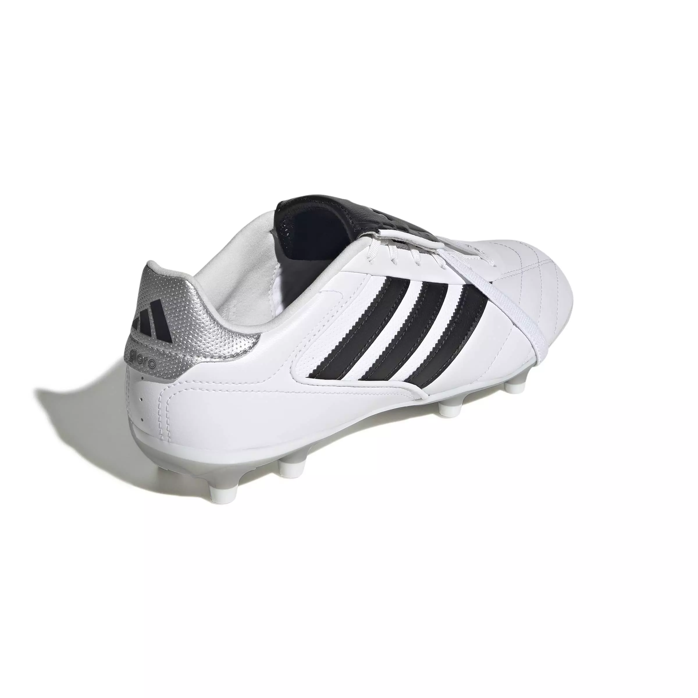 adidas Copa Gloro 2 FG "Ftwr White/Core Black/Silver Metallic" Men's Soccer Cleat - WHITE/BLACK/SILVER