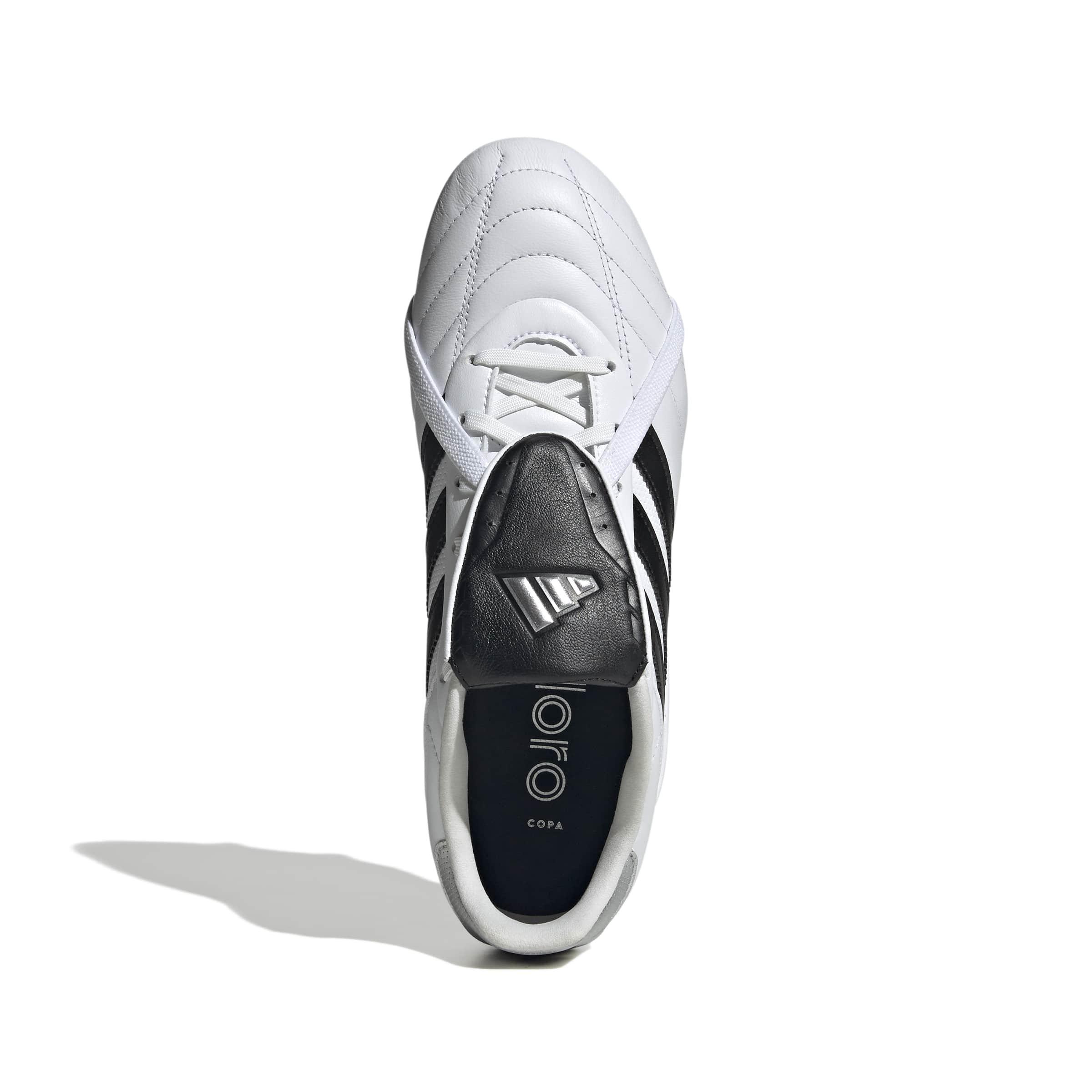 adidas Copa Gloro 2 FG "Ftwr White/Core Black/Silver Metallic" Men's Soccer Cleat - WHITE/BLACK/SILVER Thumbnail View 5