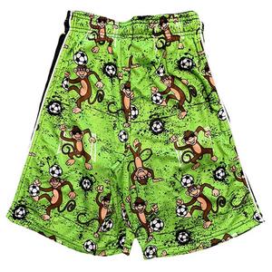 Flow Society Big Boys' Flow Soccer League Monkeys Attack Shorts -Green