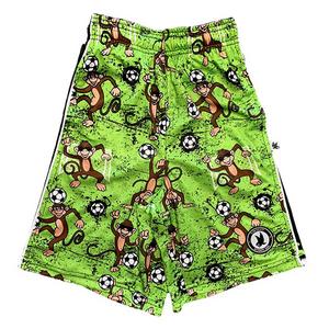 Flow Society Big Boys' Flow Soccer League Monkeys Attack Shorts -Green