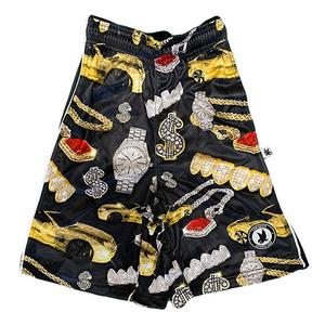 Flow Society Big Boys' Bling Society Attack Shorts -Black/Gold