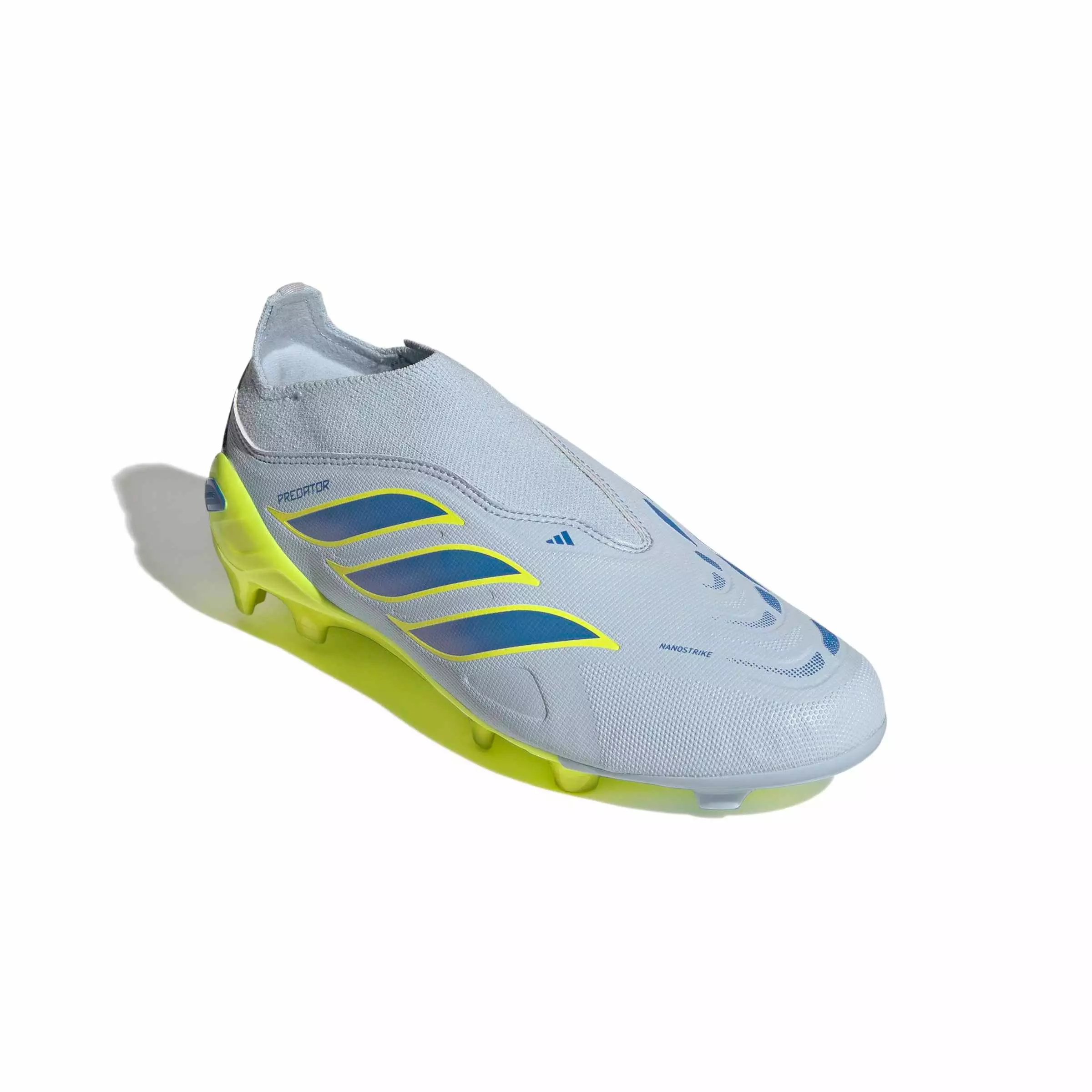 adidas Predator League Laceless FG "Crystal Sky/Ray Blue/Yellow 2" Grade School Kids' Soccer Cleat - SKY/BLUE/YELLOW