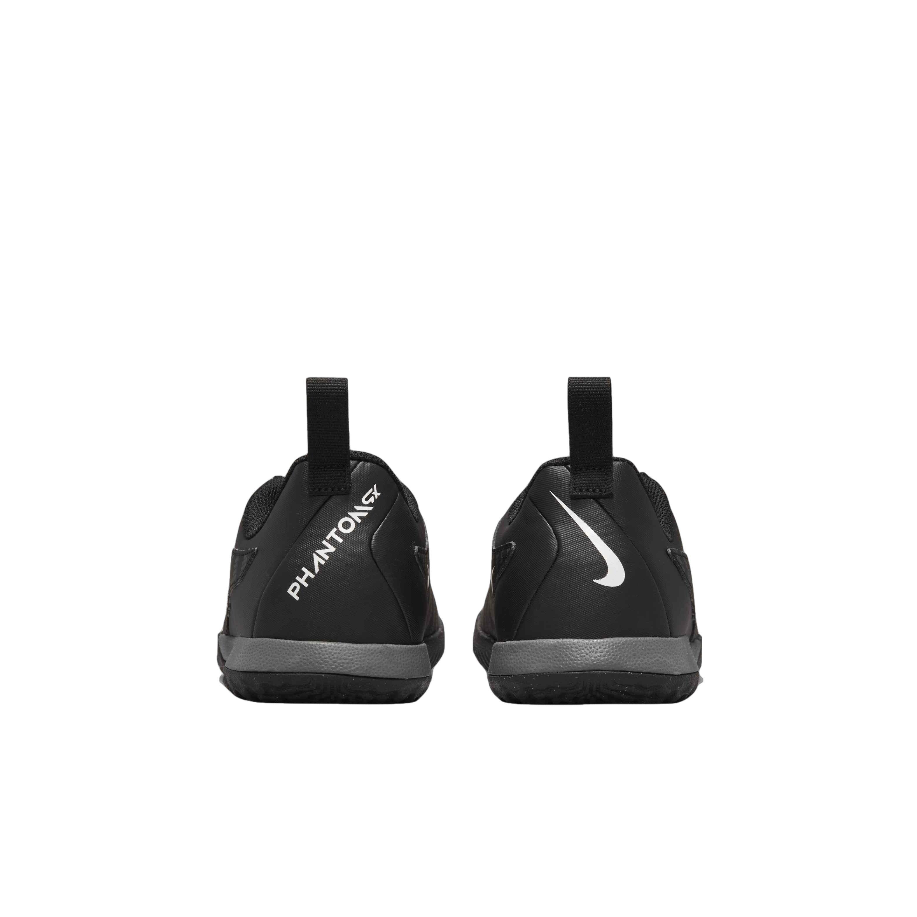 Nike Jr. Phantom GX Academy IC "Black/Summit White/Dark Smoke Grey" Grade School Kids' Cleat - BLACK/WHITE/DK GREY Thumbnail View 5