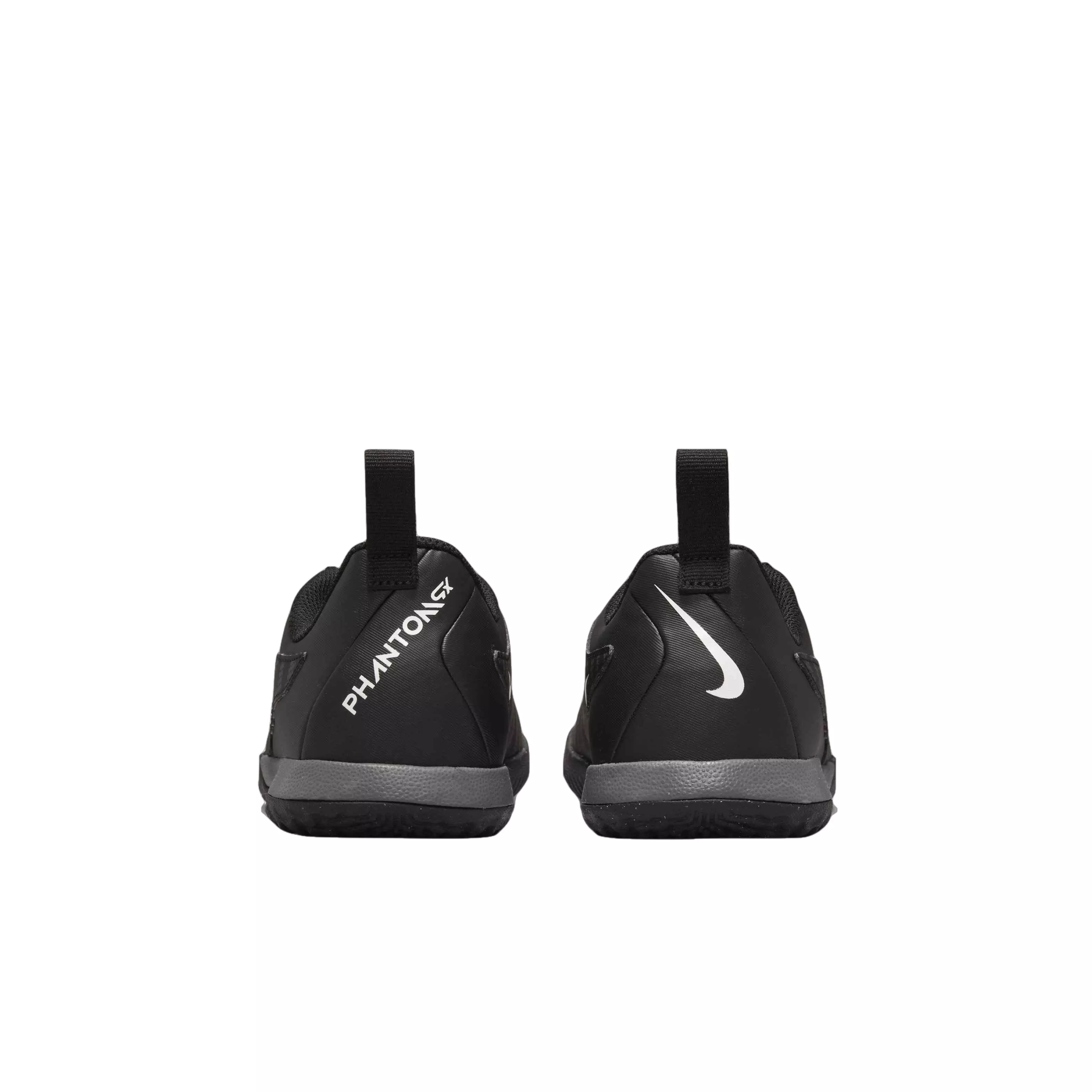 Nike Jr. Phantom GX Academy IC "Black/Summit White/Dark Smoke Grey" Grade School Kids' Cleat - BLACK/WHITE/DK GREY