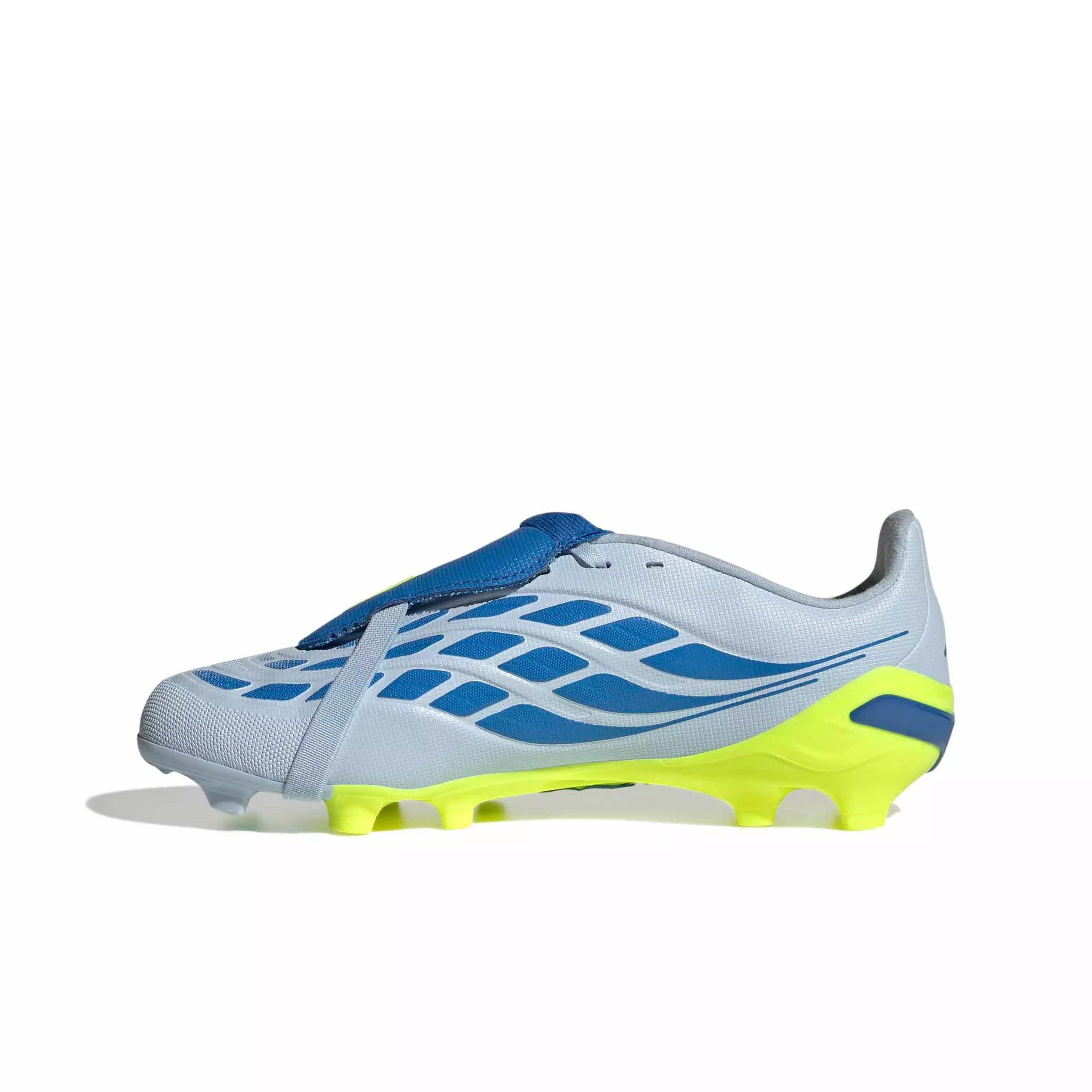 adidas Predator League FOT FG "Crystal Sky/Ray Blue/Solar Yellow 2" Grade School Kids' Soccer Cleat - SKY/BLUE/YELLOW