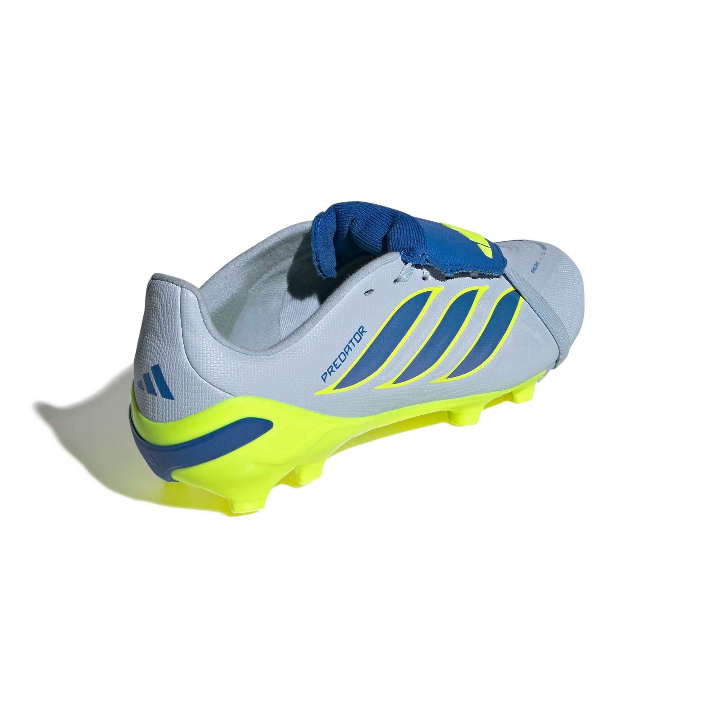 adidas Predator League FOT FG Grade School Kids' "Crystal Sky/Ray Blue/Solar Yellow 2" Soccer Cleat