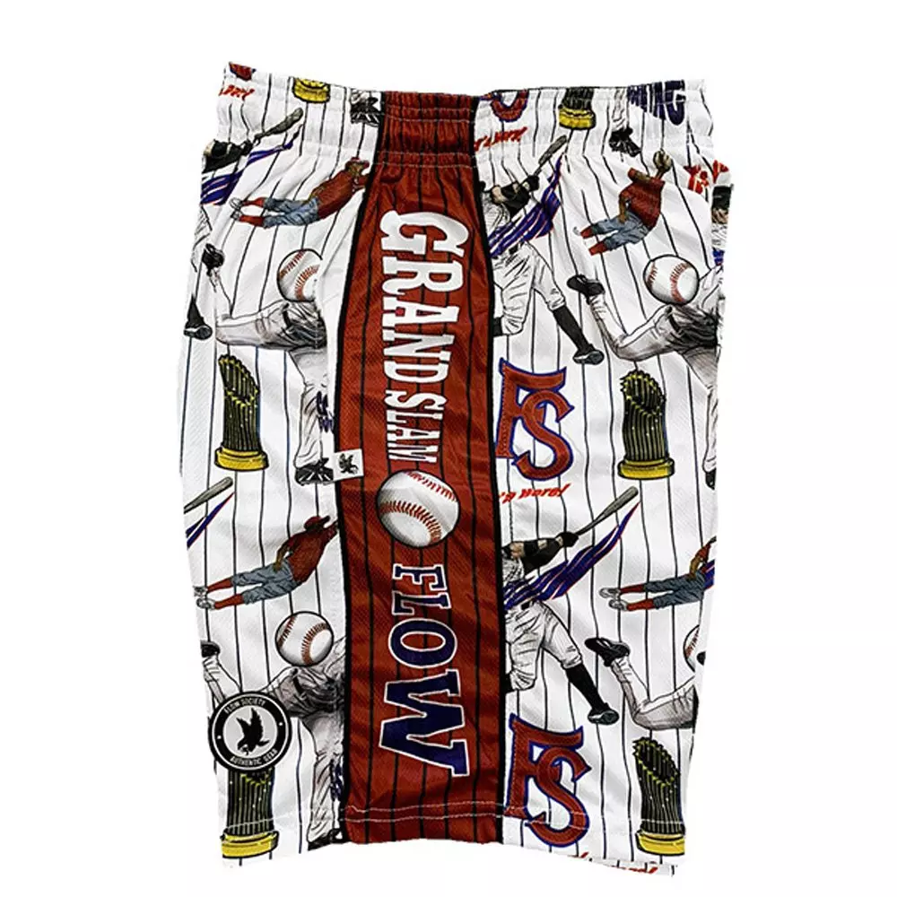 Flow Society Big Boys' Grand Slam Baseball Attack Shorts - Multicolor - MULTI-COLOR