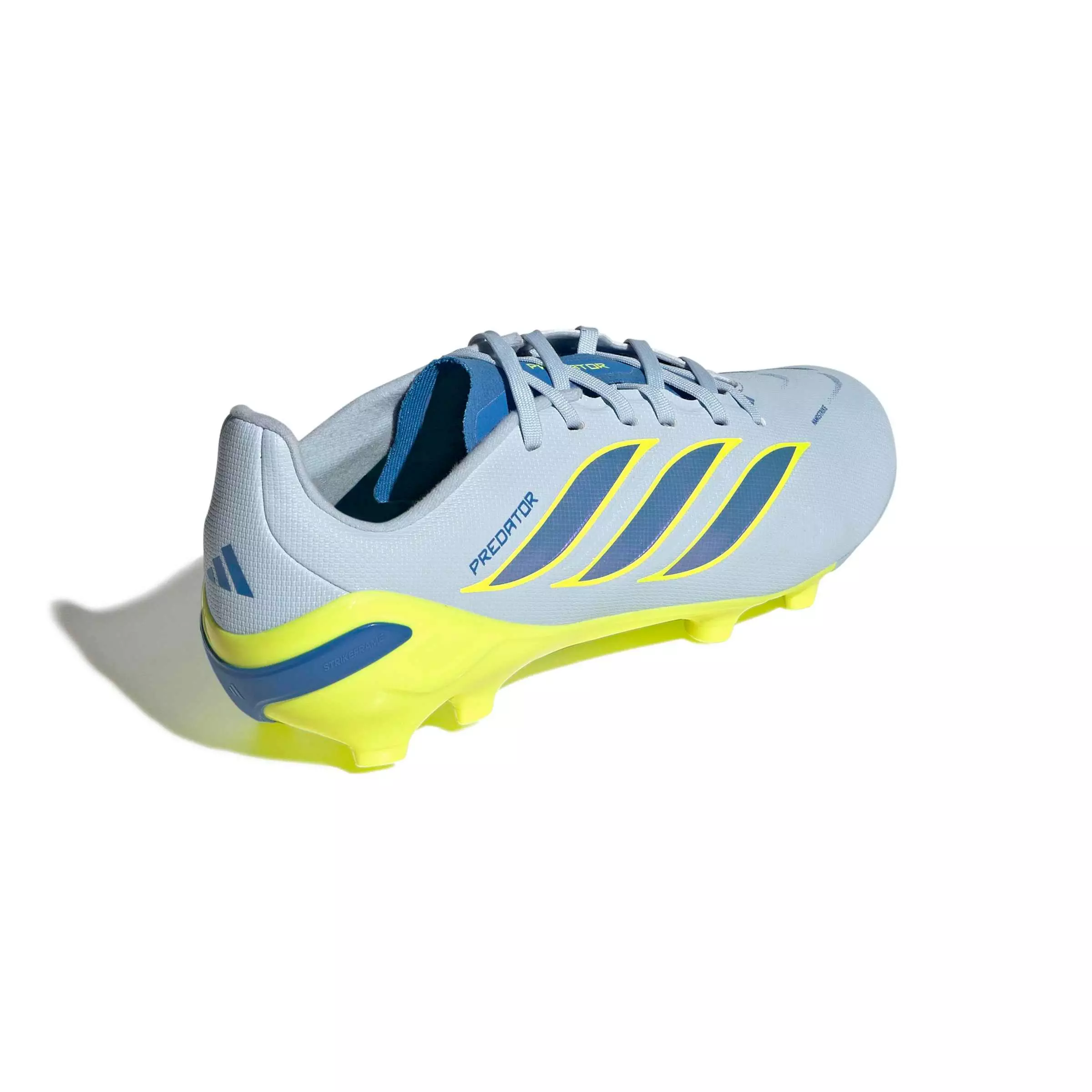 adidas Predator League FG "Crystal Sky/Ray Blue/Team Solar Yellow 2" Grade School Kids' Soccer Cleat - SKY/BLUE/YELLOW