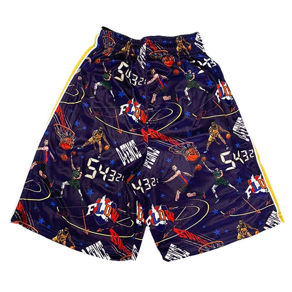Flow Society Big Boys' Triple Double Flow Shorts - Blue/Red - BLUE/RED Thumbnail View 2