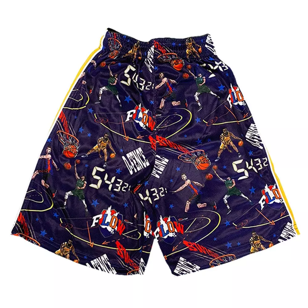 Flow Society Big Boys' Triple Double Flow Shorts - Blue/Red - BLUE/RED