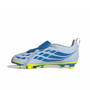 adidas Predator Club FOTEL FG "Crystal Sky/Ray Blue/Solar Yellow 2" Grade School Kids' Soccer Cleat