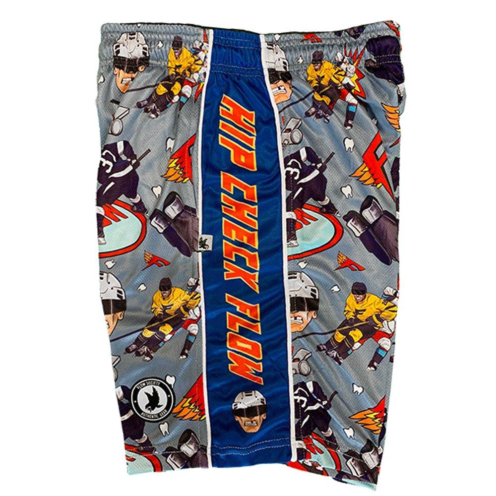 Flow Society Hip Check Hockey Big Boys' Blue/Grey Shorts