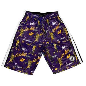 Flow Society Big Boys' LA Basketball Flow Shorts -Purple/Yellow