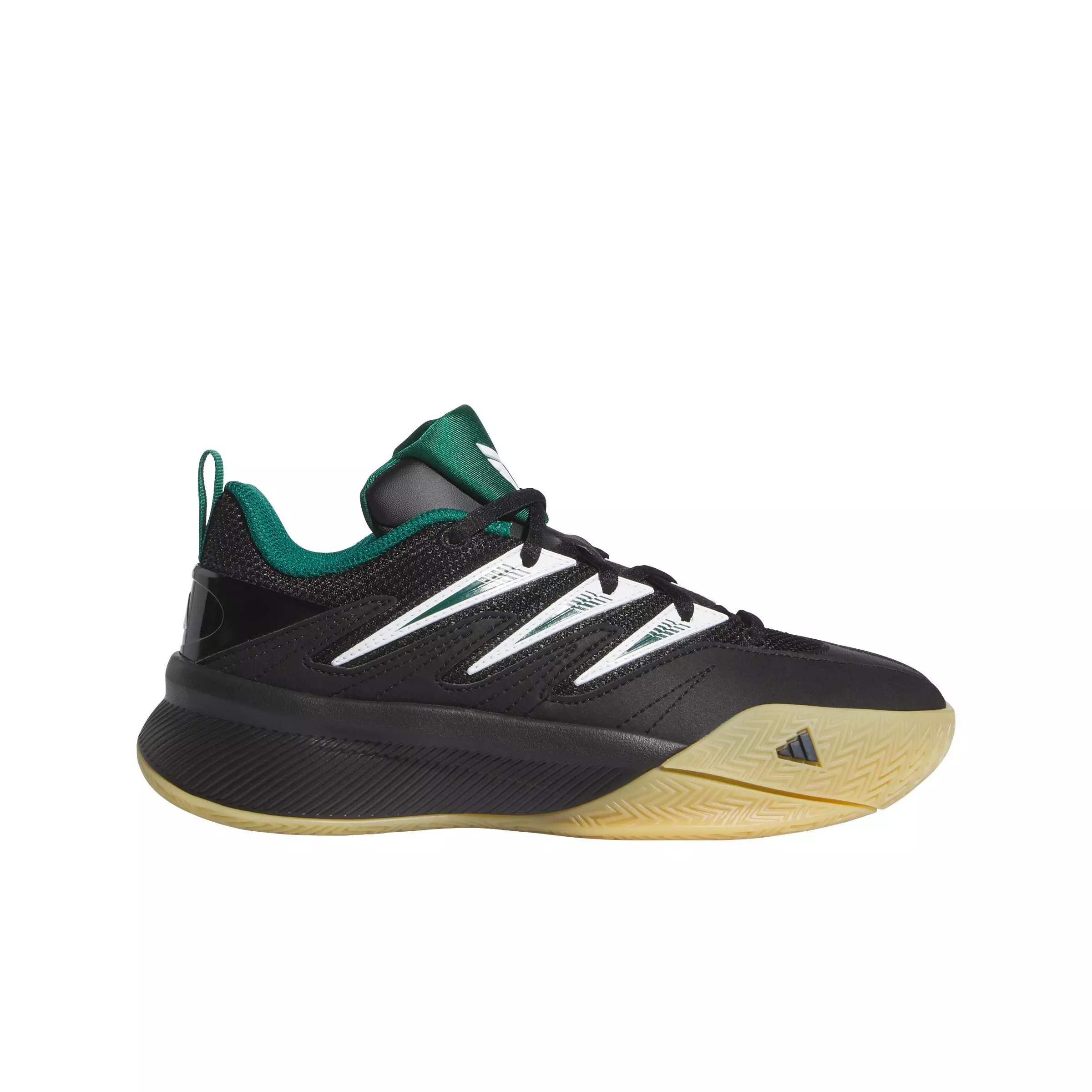 adidas Dame Certified 3 "Collegiate Green/Core Black/Ftwr White" Grade School Boys' Basketball Shoe - GREEN/BLACK/WHITE