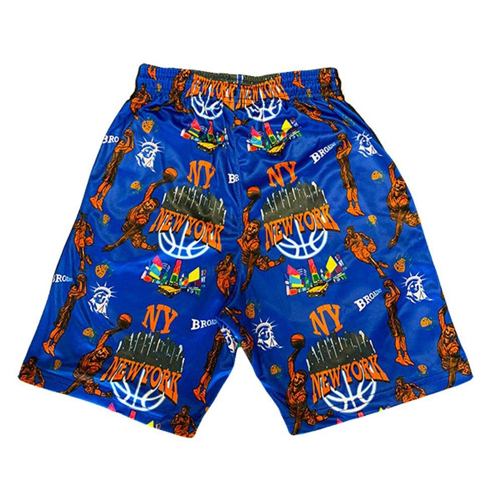 Flow Society Big Boys' NY Basketball Flow Shorts - Blue - BLUE Thumbnail View 2
