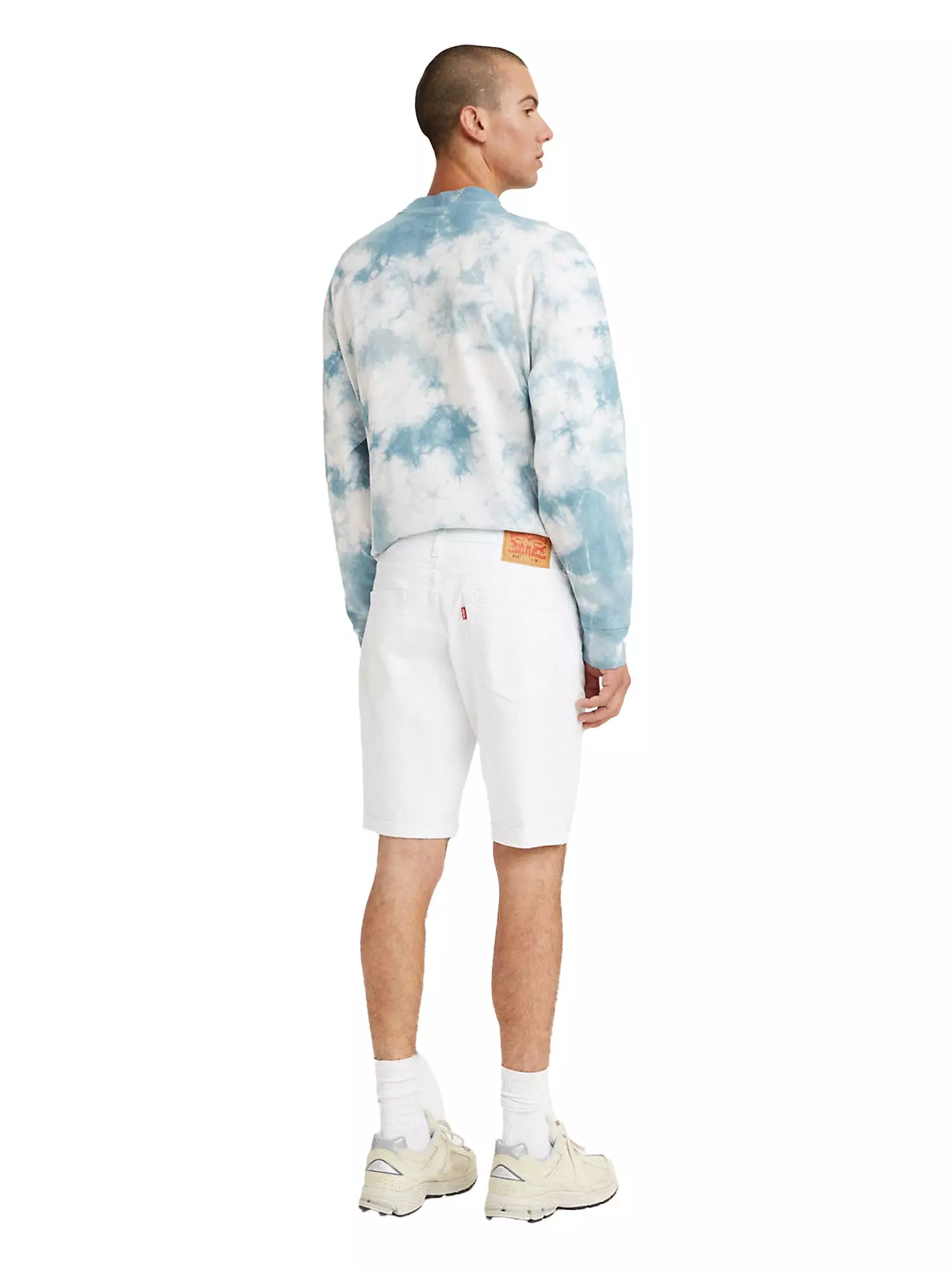 Levi's Men's White Washed 511 Slim Fit Cut-off Shorts-White - WHITE