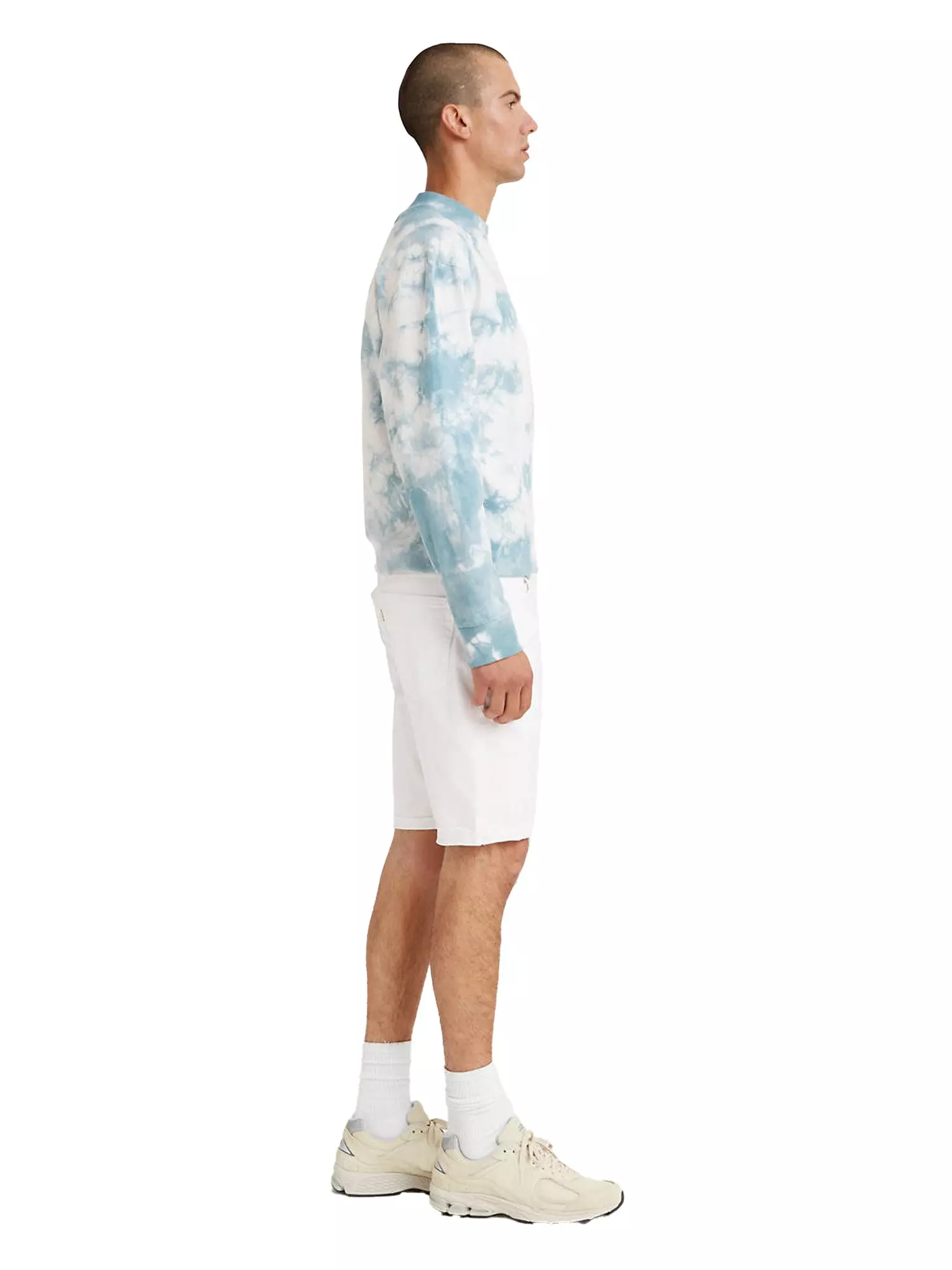 Levi's Men's White Washed 511 Slim Fit Cut-off Shorts-White - WHITE