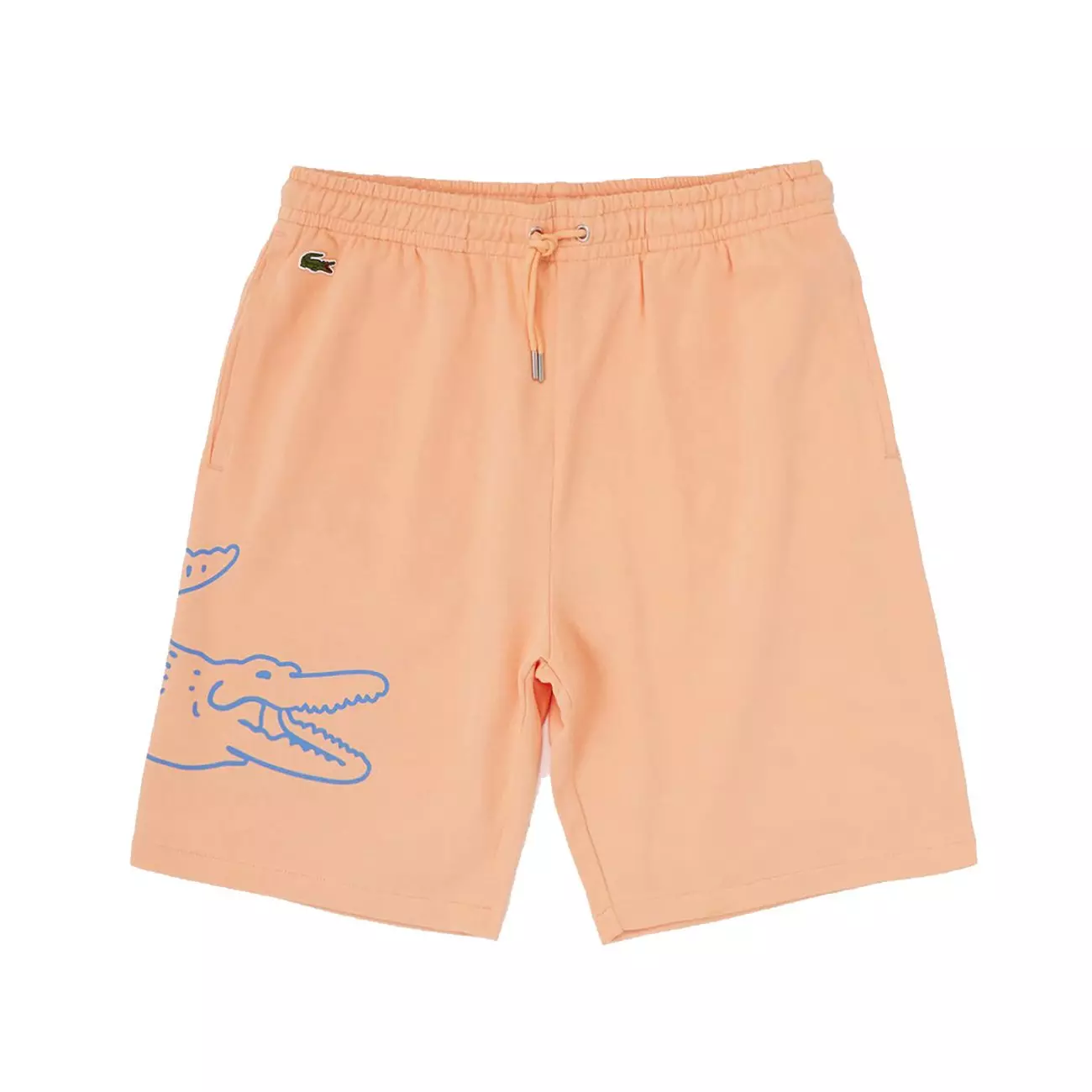 Lacoste Men's "Coral" Big Side Croc Fleece Short - CORAL