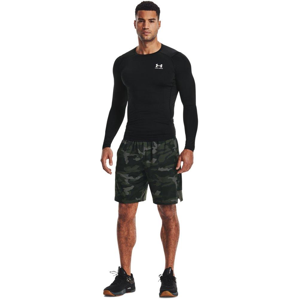 Under Armour Men's "Black" HeatGear Long-Sleeve Compression Shirt - BLACK Thumbnail View 4