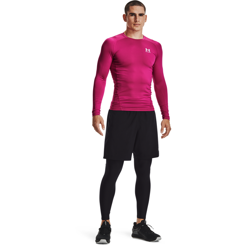 Under Armour Men's HeatGear Armour Leggings - Black - BLACK Thumbnail View 4