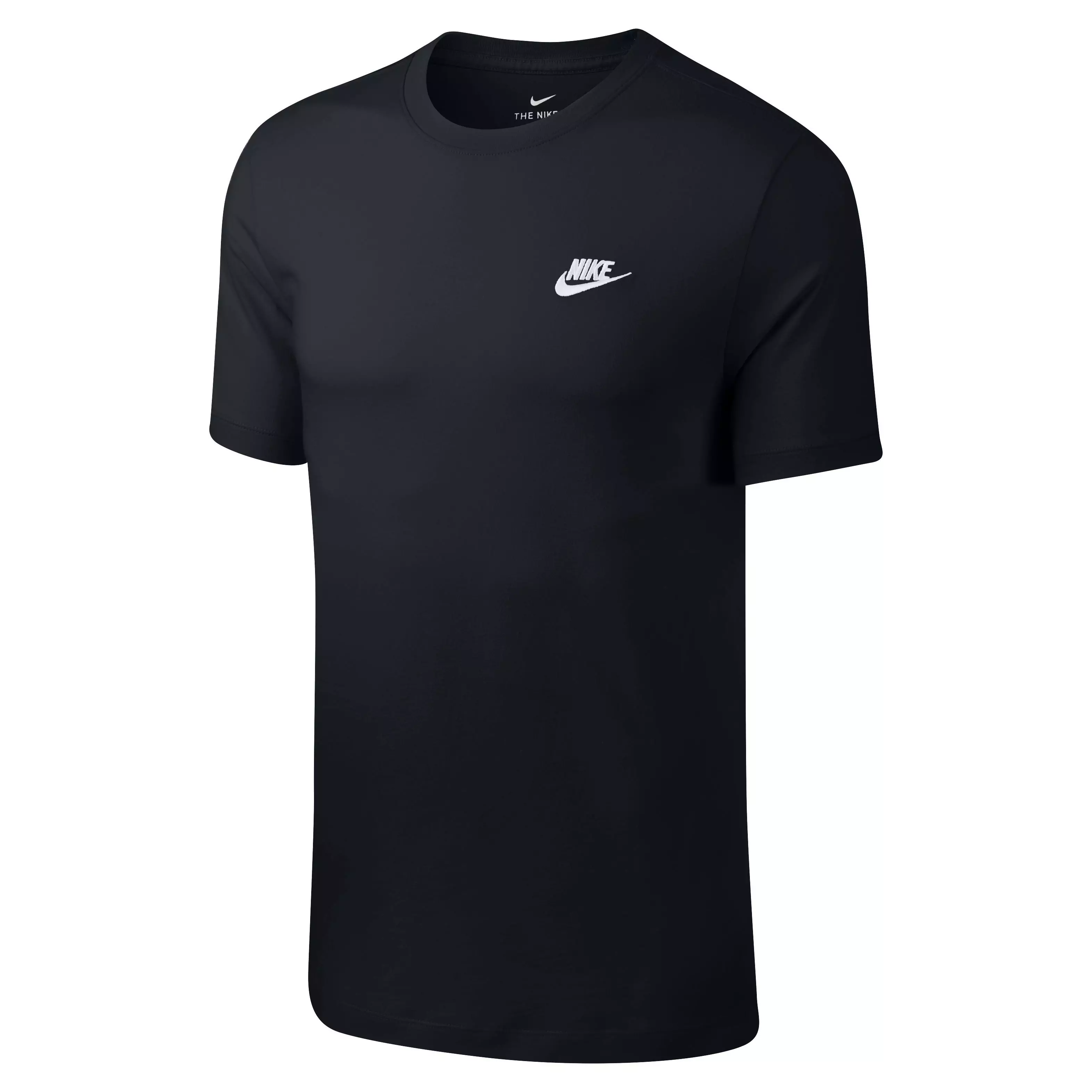 Nike Men's Sportswear Club Tee - Black/White - BLACK