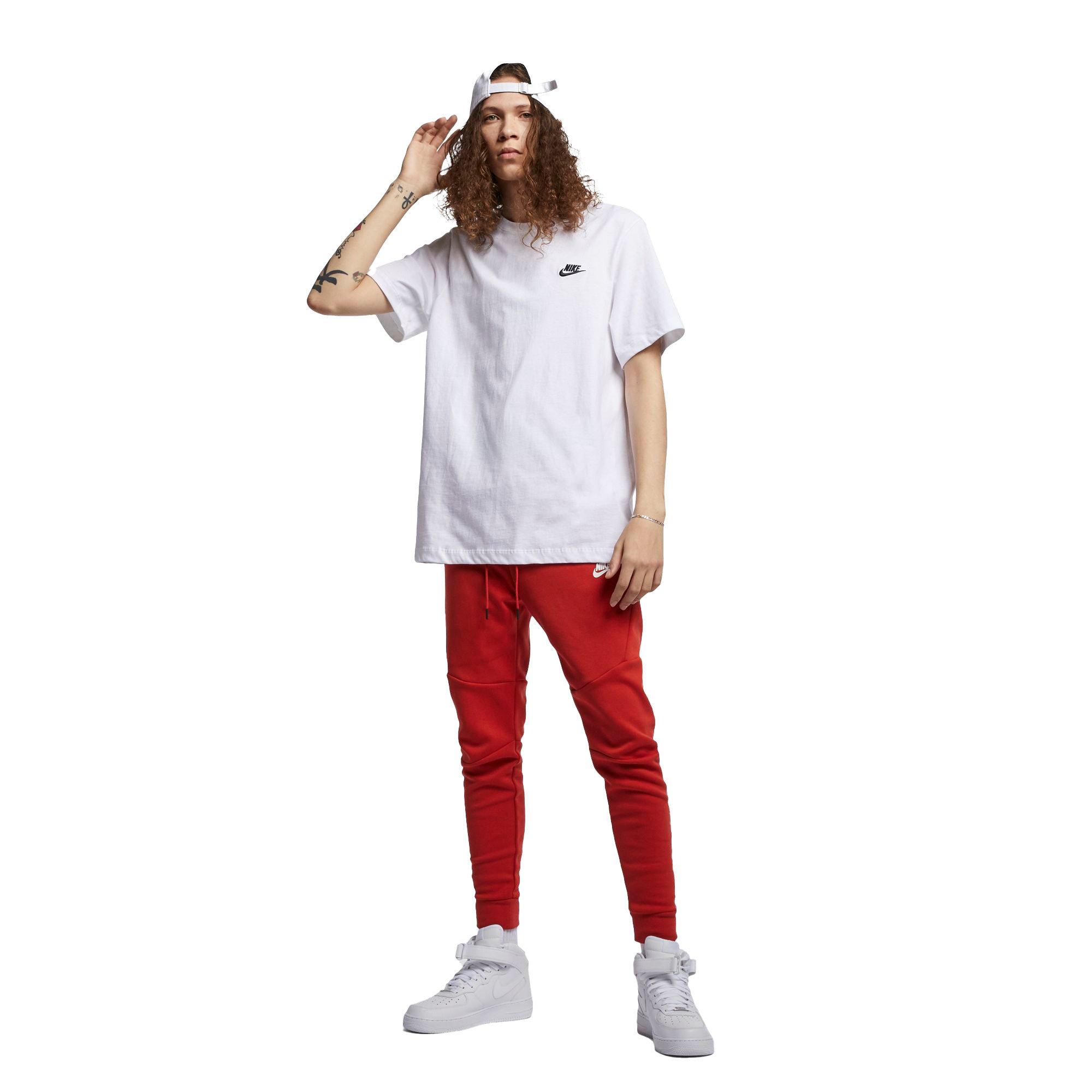 Nike Men's Sportswear Club Men's "White" T-Shirt - WHITE Thumbnail View 4