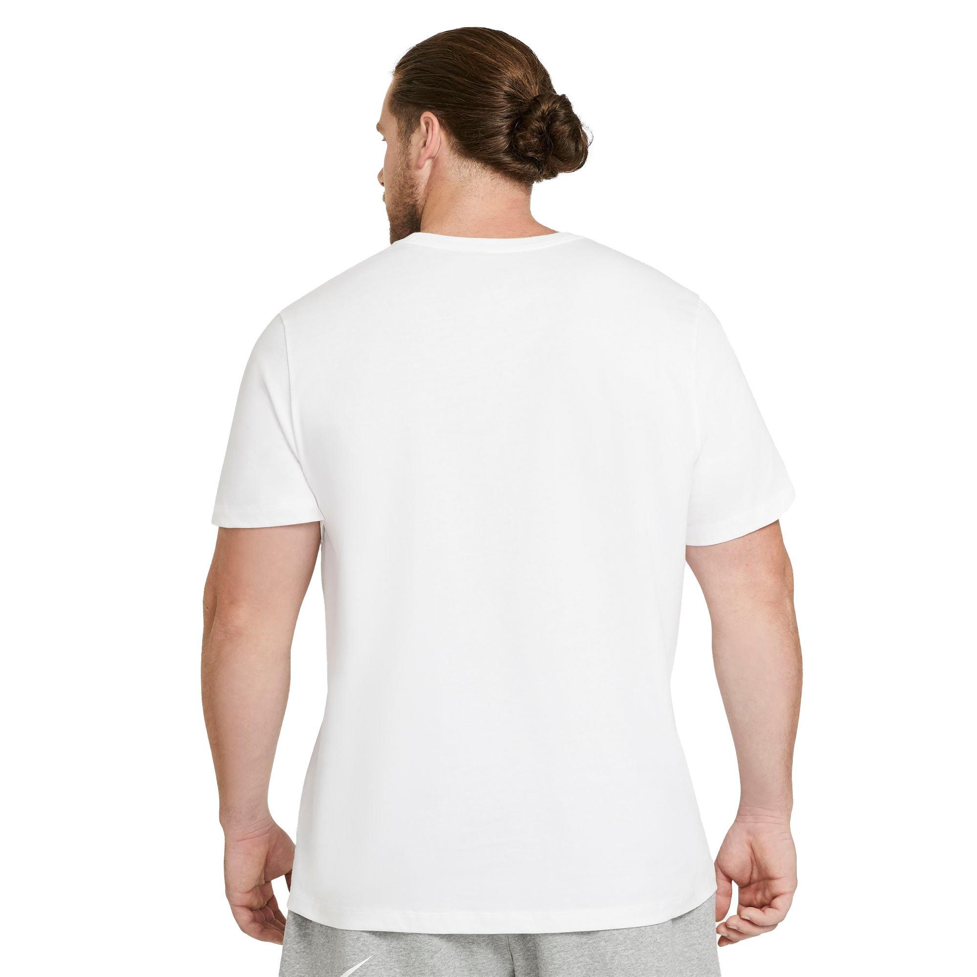 Nike Men's Sportswear Club Men's "White" T-Shirt - WHITE Thumbnail View 6