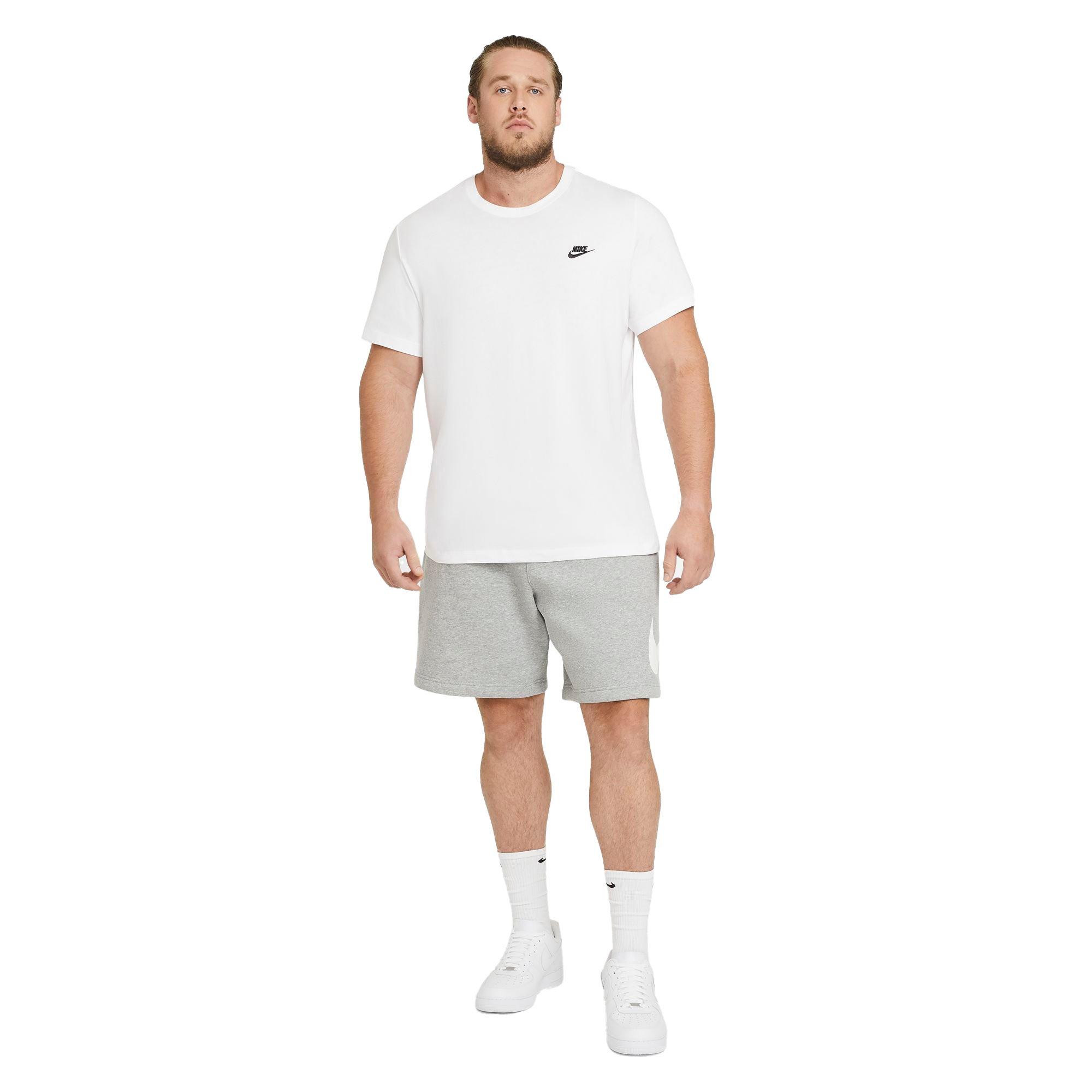 Nike Men's Sportswear Club Men's "White" T-Shirt - WHITE Thumbnail View 8