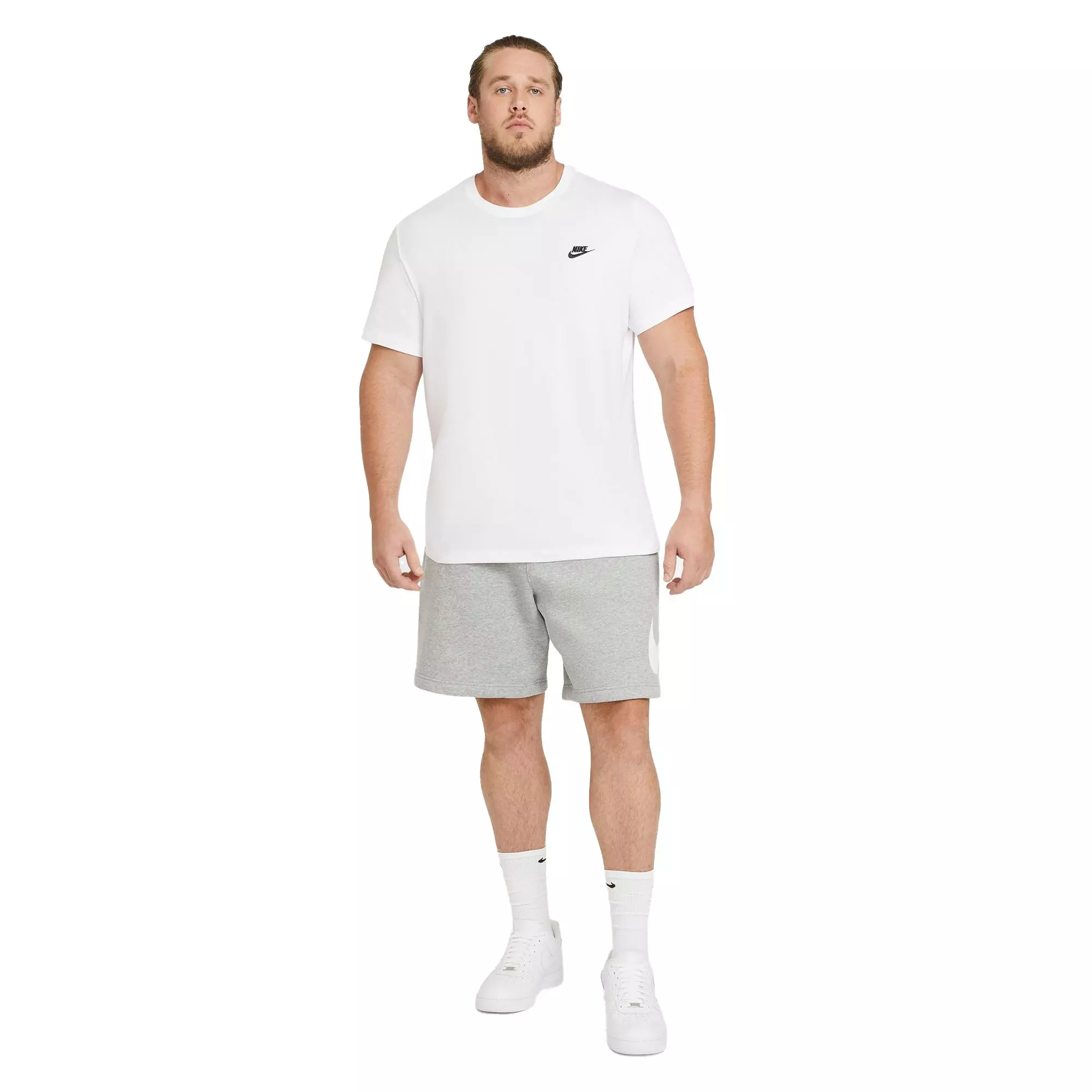 Nike Men's Sportswear Club Men's "White" T-Shirt - WHITE
