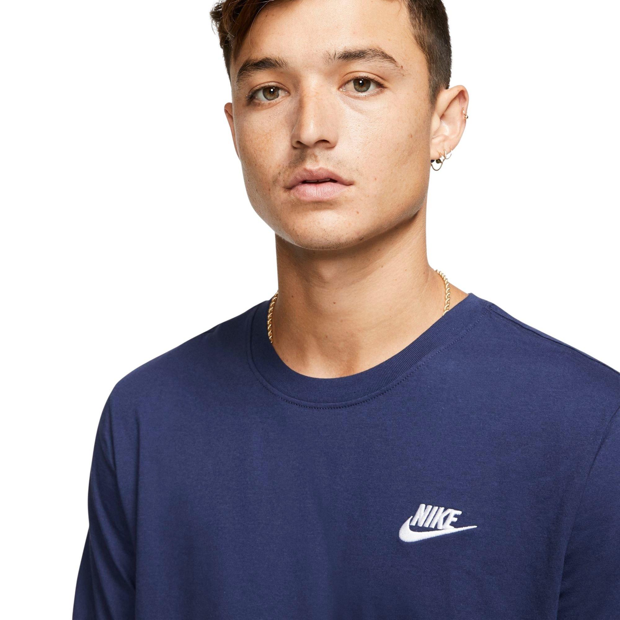 Nike Sportswear Club Men's T-Shirt-Navy - NAVY Thumbnail View 3
