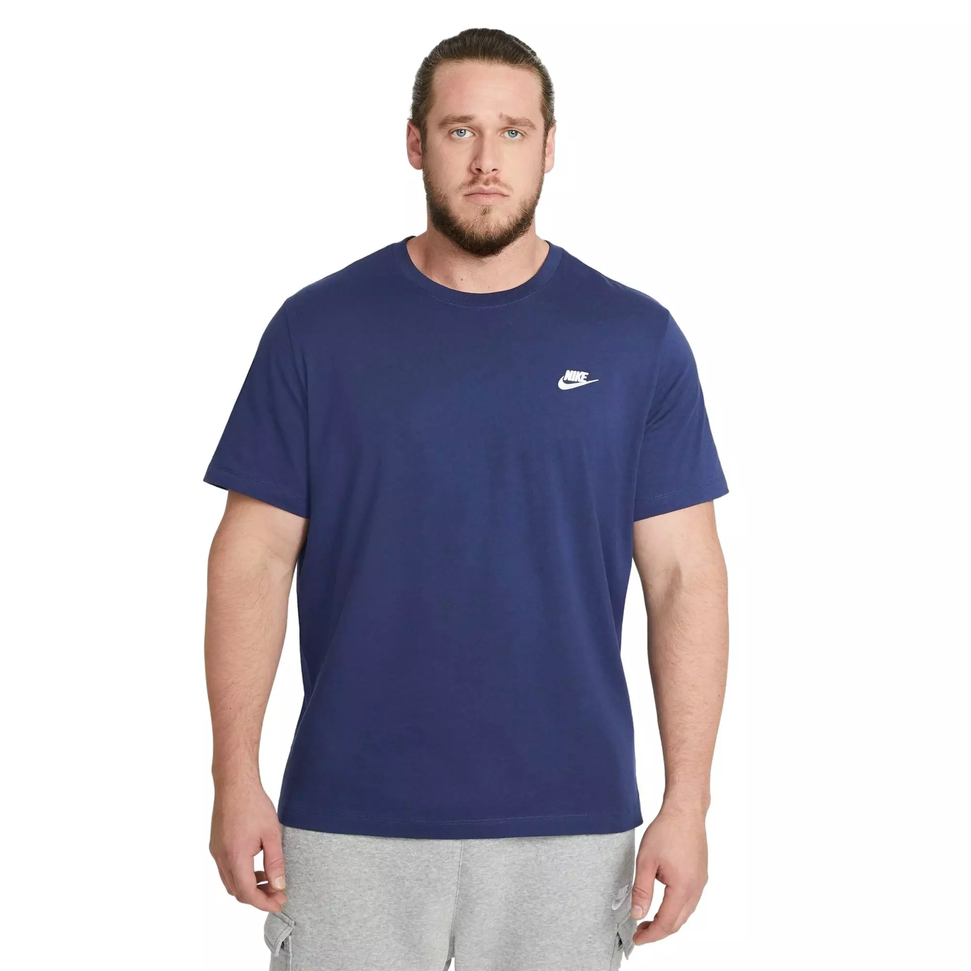 Nike Sportswear Club Men's T-Shirt-Navy - NAVY