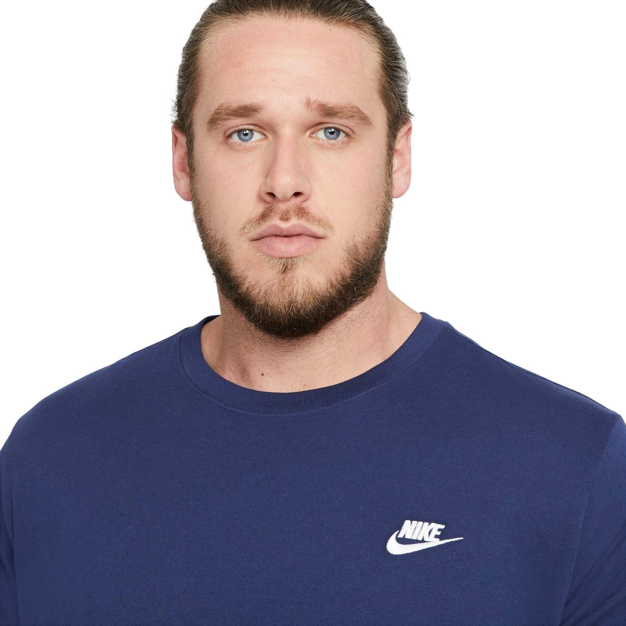 Nike Sportswear Club Men's T-Shirt - Navy - NAVY Thumbnail View 7